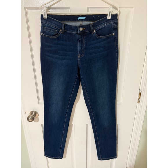 J Mclaughlin Denim - J McLaughlin Women Blue Wash Denim Jeans Size 10 Slim Fit Ankle Length